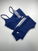 Conjunto Adidas - Com Bolso - Azul Marinho
