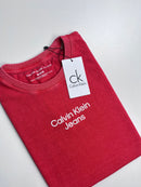 T-Shirt Feminina CK - Rosa Envelhecido