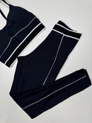 Conjunto Faixa Com Bolso - Preto