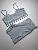 Conjunto Bicolor - Cinza/Branco