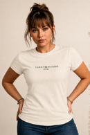 T-shirt Tommy Hilfiger Feminina - Off White
