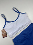 Conjunto poliamida - Azul/Branco