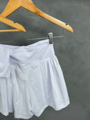 Conjunto Top + Short Duplo com bolso - Branco