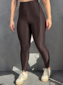 Legging Microcanelada - Marrom