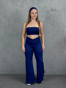 Conjunto Eugenia Flare - Azul Marinho