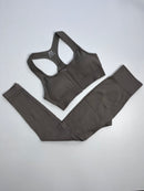 Conjunto Canelado Premium - Marrom