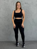 Conjunto Canelado Premium - Preto