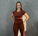 Blusa Poliamida Fitness - Terra Cota