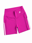 Short Adidas Com Bolso - Rosa