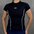 Dry Fit Poliamida Adidas - Preta