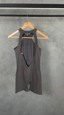 Macaquinho Canelado - Cinza