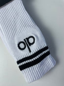 Meia Alo Cano Alto - Branca