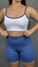 Conjunto poliamida - Azul/Branco
