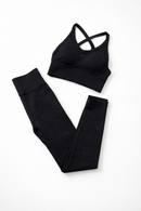 Conjunto Canelado - Preto