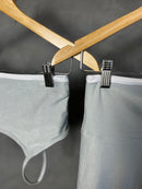 Conjunto Micro Canelado - Bicolor Cinza/Branco