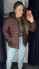 Jaqueta Puffer Tommy Hilfiger FEMININA - Marrom