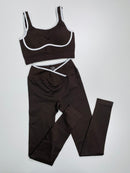 Conjunto Canelado Premium - Marrom