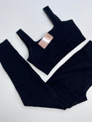 Conjunto Canelado Premium - Preto