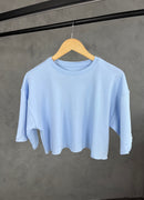 Cropped básic - Azul bebê