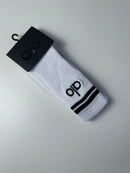 Meia Alo Cano Alto - Branca