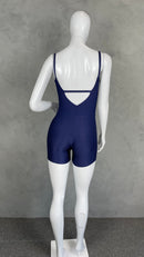 Macaquinho Microcanelado - Com Bojo - Azul Marinho