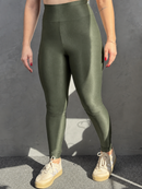 Legging Microcanelada - Verde Oliva