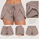 Short duplo Alo - Marrom