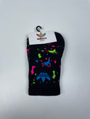 Meia Adidas Kids - Cano alto - Preta com detalhes