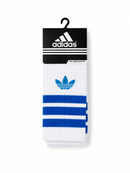 Meia Adidas Cano Alto - Branca com azul
