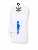 Meia Adidas Kids - Cano alto - Branco/Azul